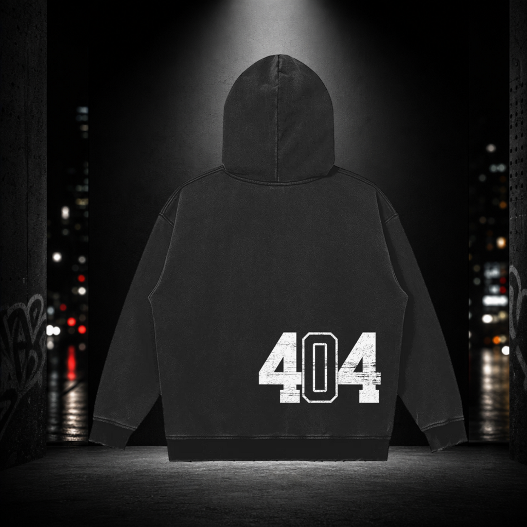 Snow Washed Snap Collar Hoodie – Atlanta 404