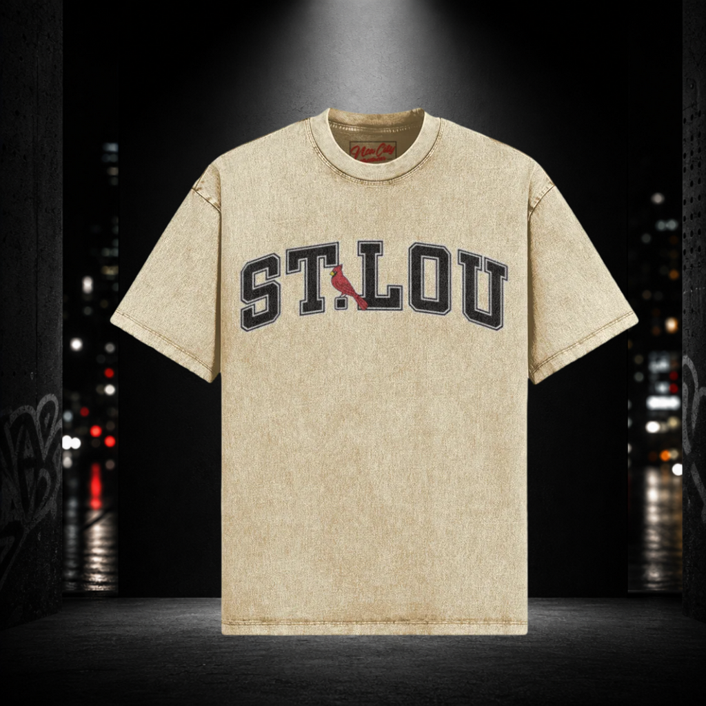 Oversized Snow Washed Tee — St. Lou 314