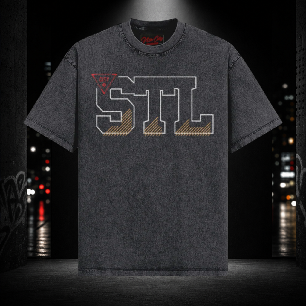 Oversized Snow Washed Tee — STL 314