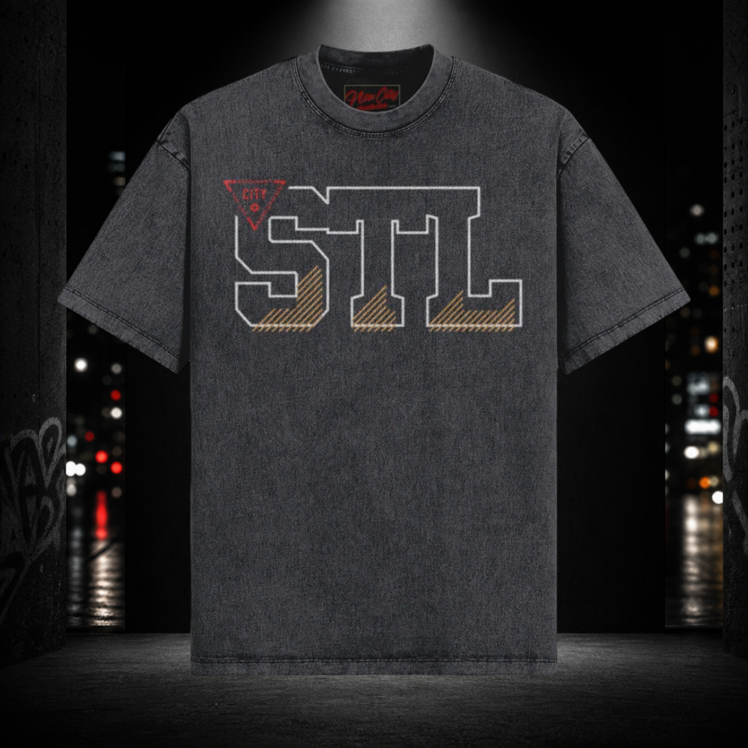Oversized Snow Washed Tee — STL 314