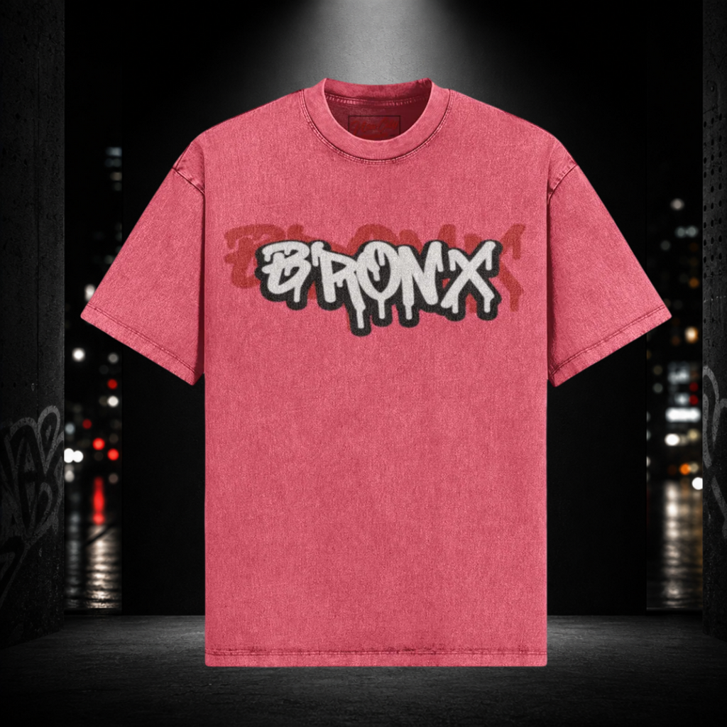 Oversized Snow Washed Tee — Bronx 718