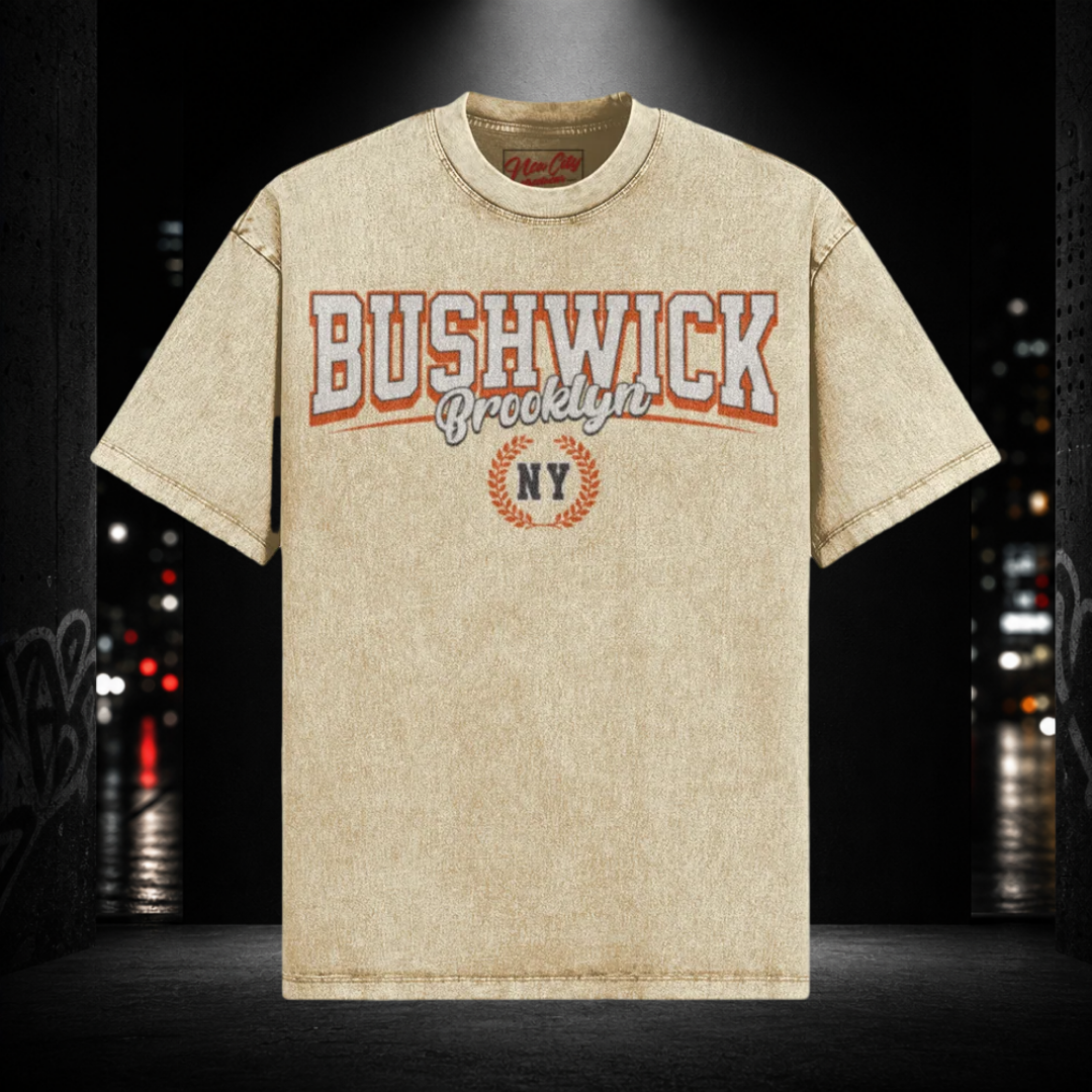 Oversized Snow Washed Tee — Bushwick 718