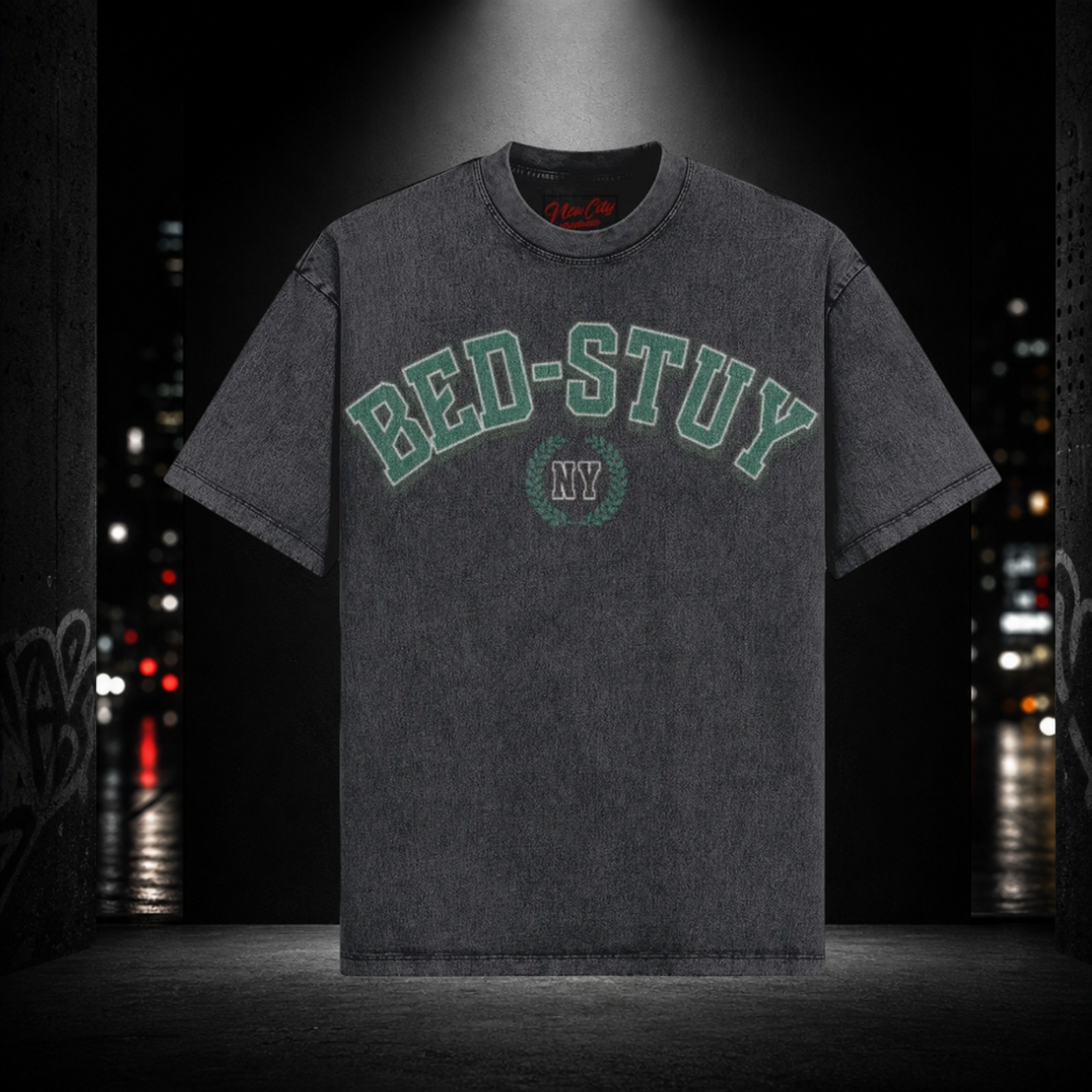 Oversized Snow Washed Tee — Bed Stuy 718