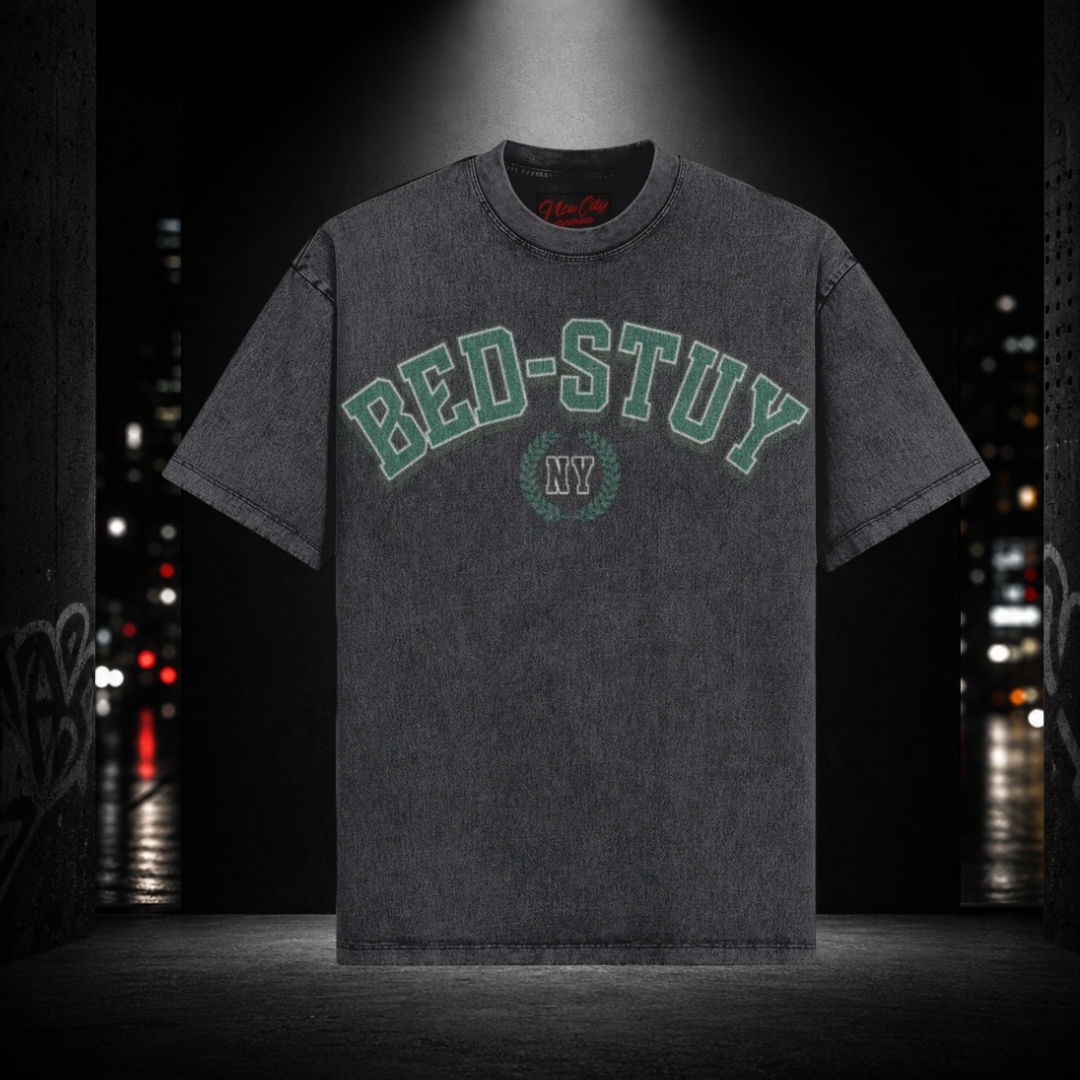 Oversized Snow Washed Tee — Bed Stuy 718