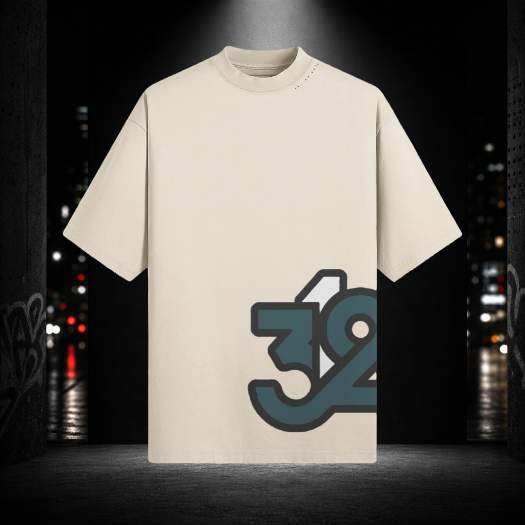 Sun‑Faded Distressed Tee — Chicago 312