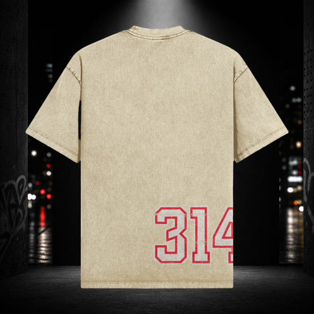Oversized Snow Washed Tee — Westside 314
