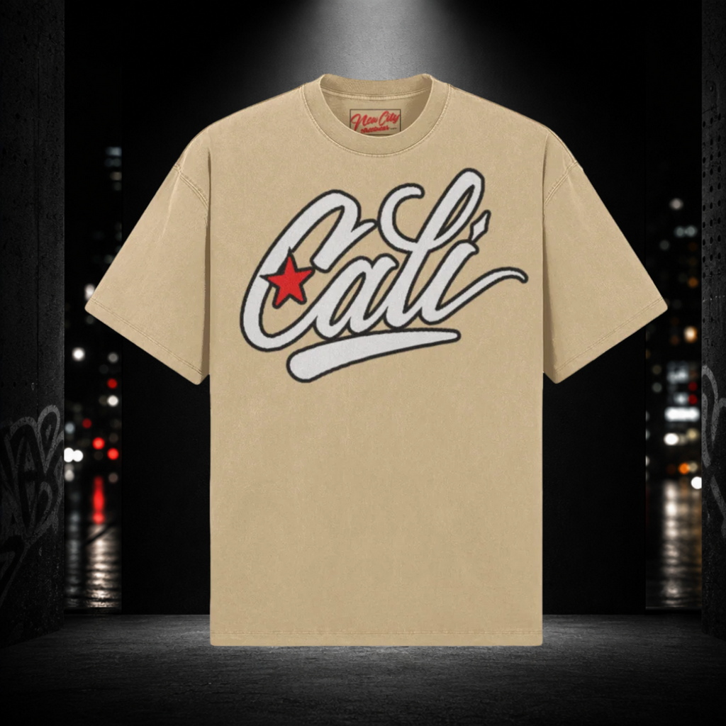 Washed Oversized Tee — Cali