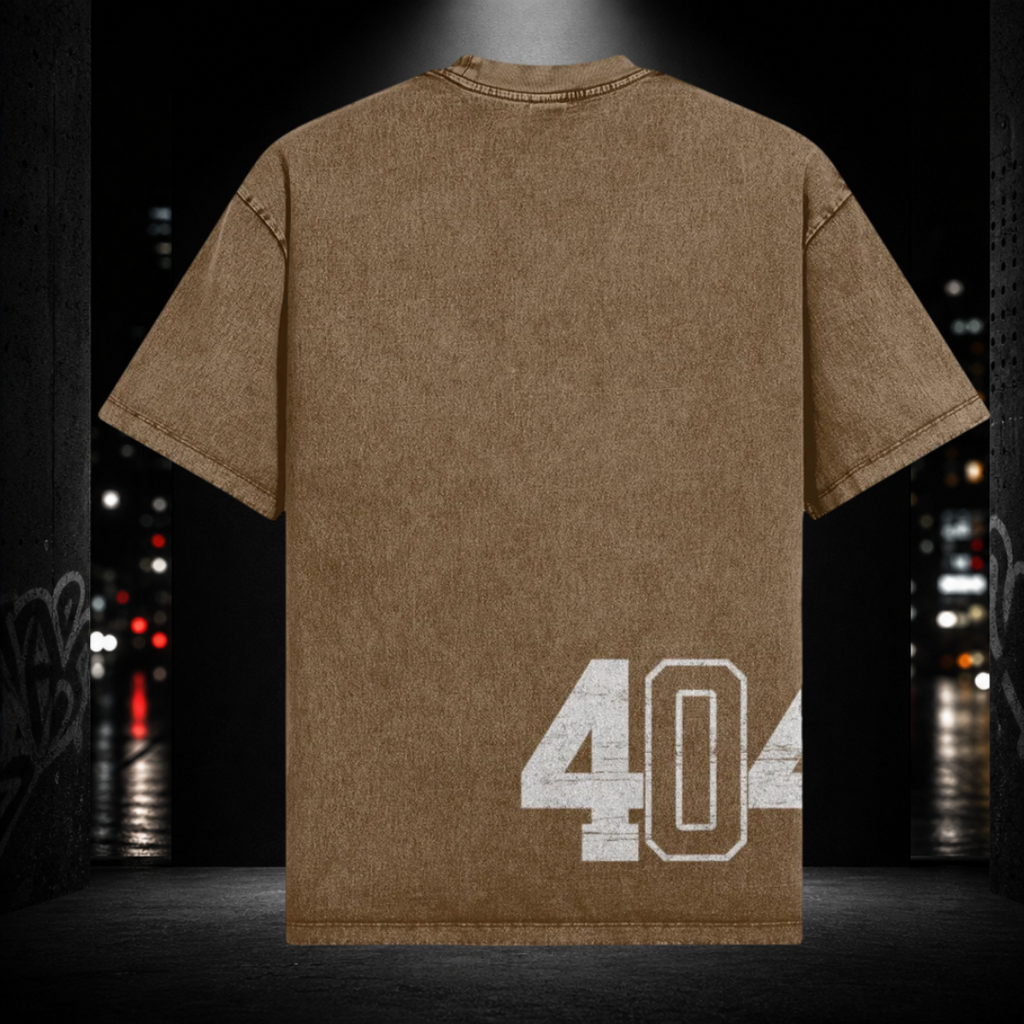 Oversized Snow Washed Tee — Atlanta 404