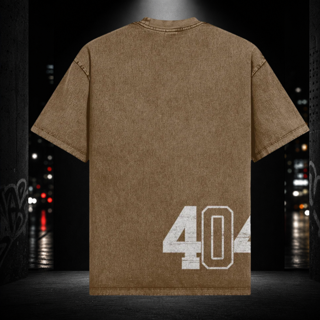 Oversized Snow Washed Tee — Atlanta 404