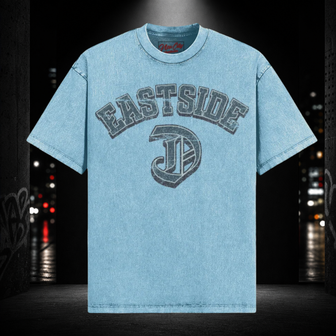 Oversized Snow Washed Tee — Eastside 313
