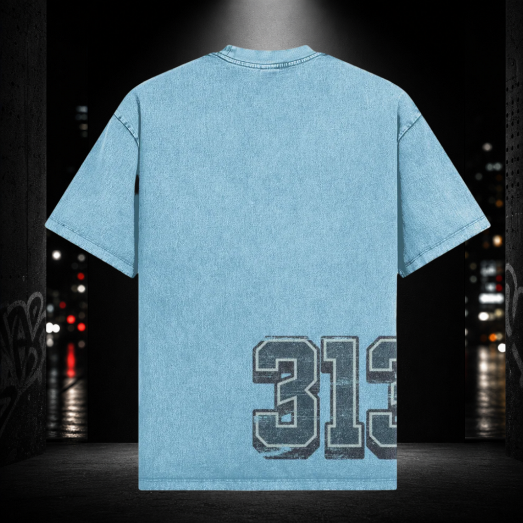 Oversized Snow Washed Tee — Eastside 313