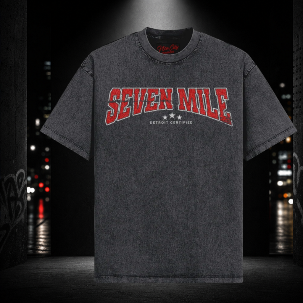 Oversized Snow Washed Tee — Seven Mile 313