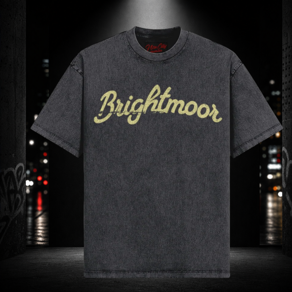 Oversized Snow Washed Tee — Brightmoor 313