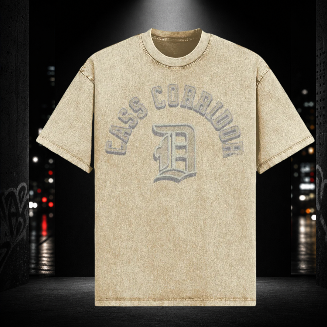 Oversized Snow Washed Tee — Cass Corridor 313