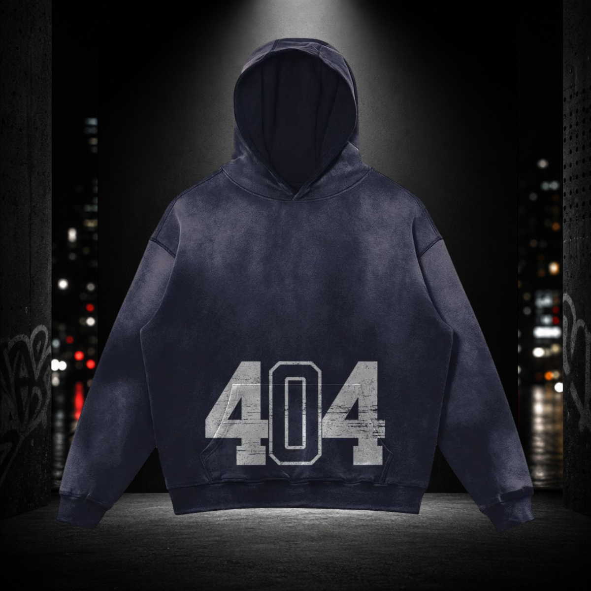 Heavyweight Sun‑Faded Hoodie — Zone 6 404