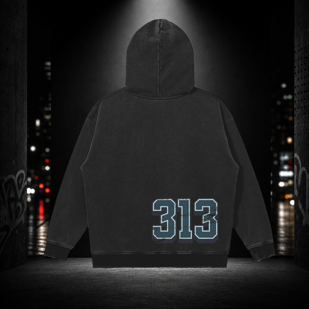 Snow Washed Snap Collar Hoodie — Eastside 313