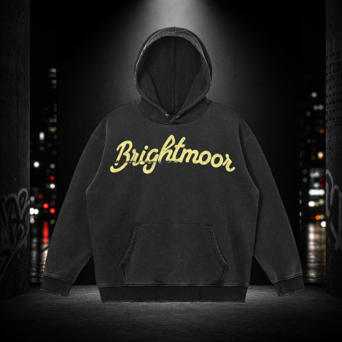 Snow Washed Snap Collar Hoodie — Brightmoor 313