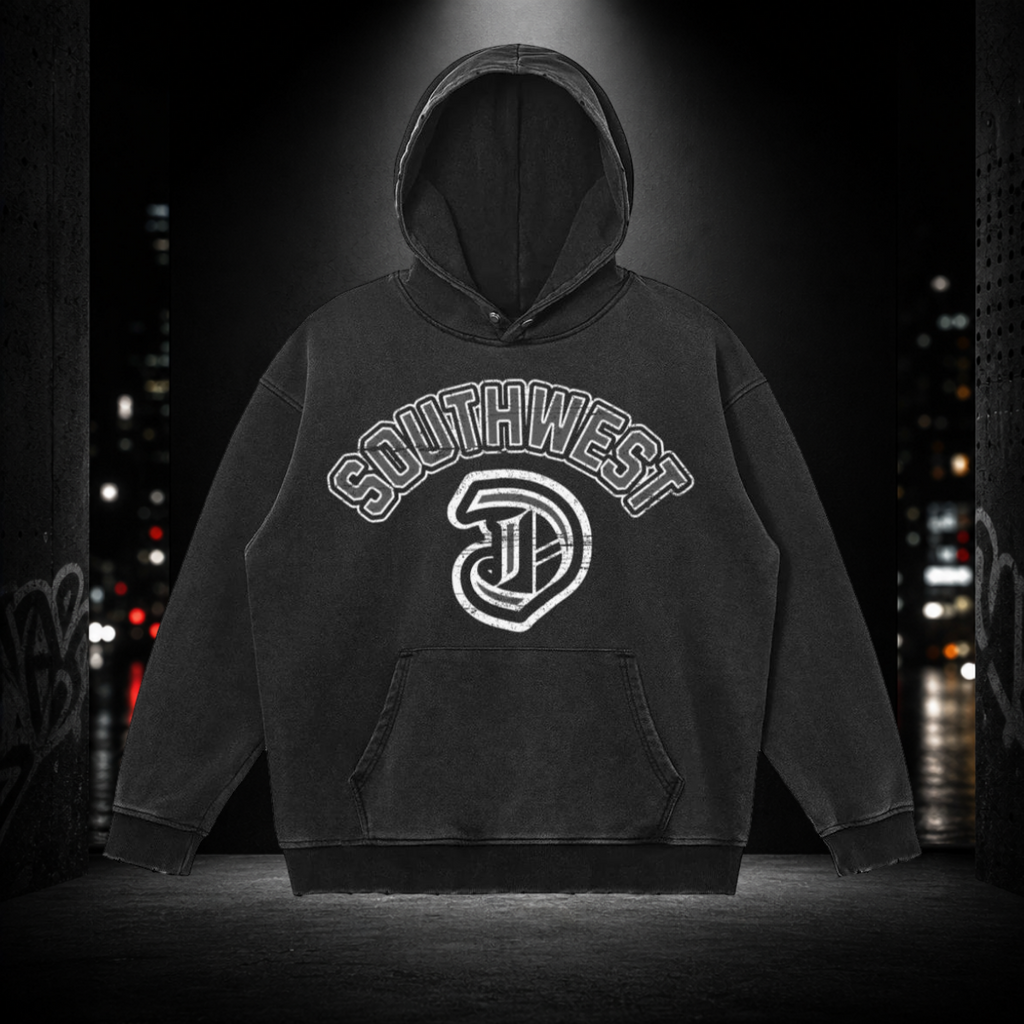 Snow Washed Snap Collar Hoodie — Southwest 313