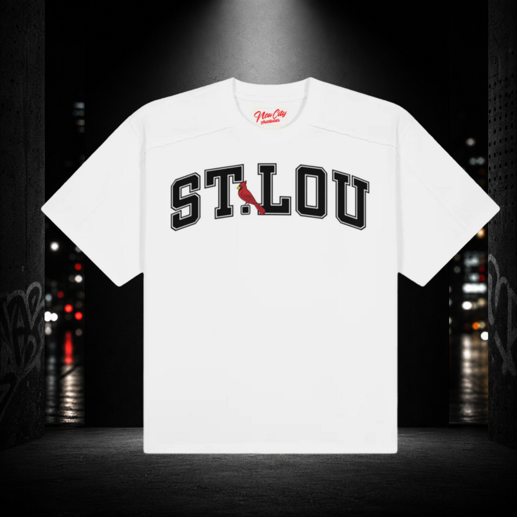 Raw Seam Paneled St. Lou 314 Boxy Tee