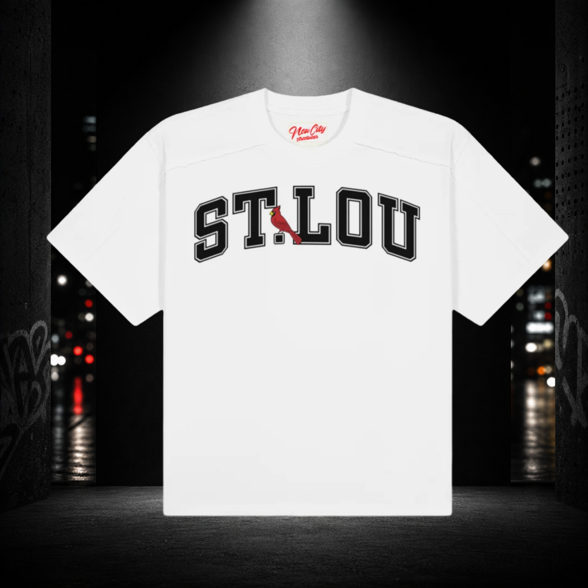 Raw Seam Paneled St. Lou 314 Boxy Tee