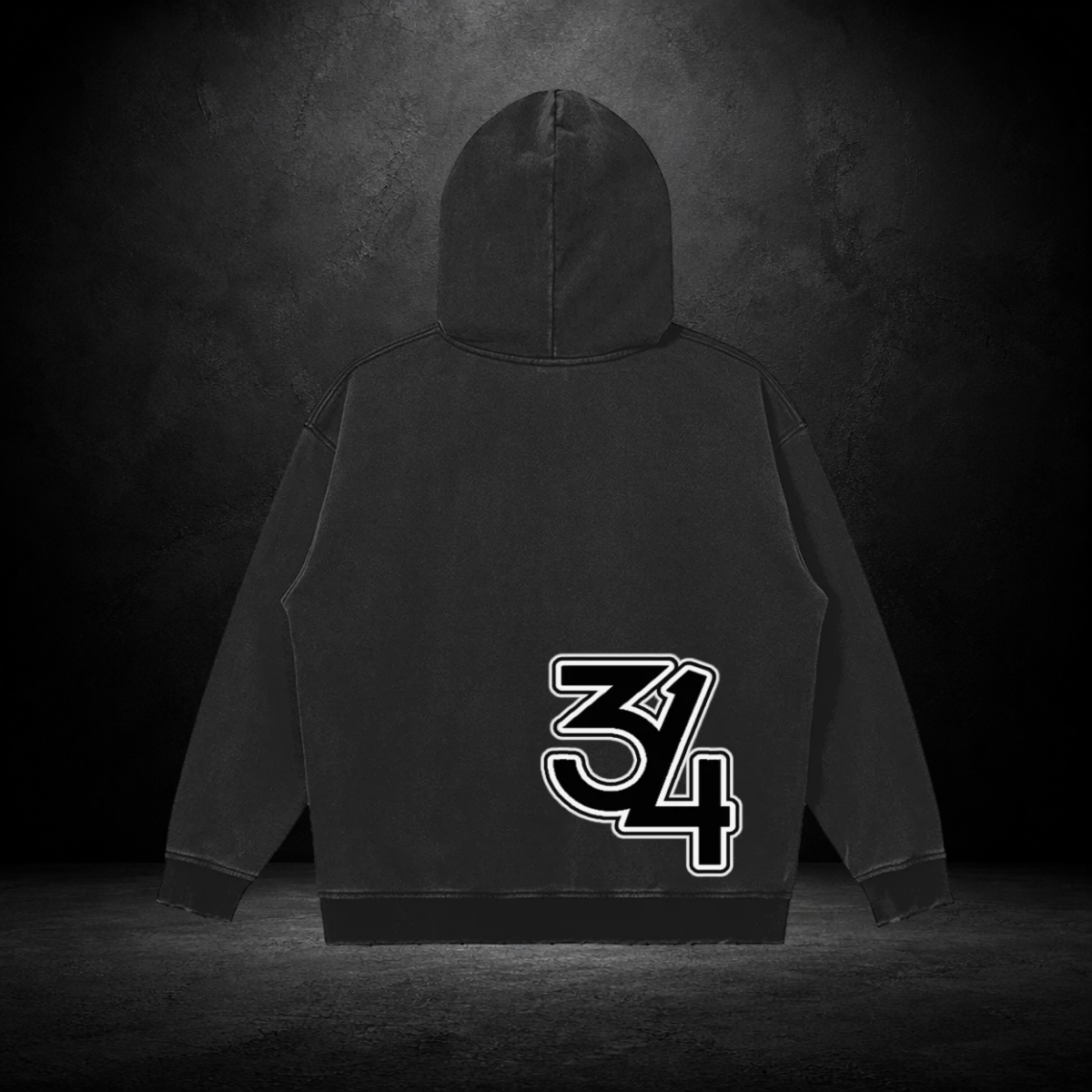 Snow‑Washed Snap Collar Hoodie — St. Lou 314