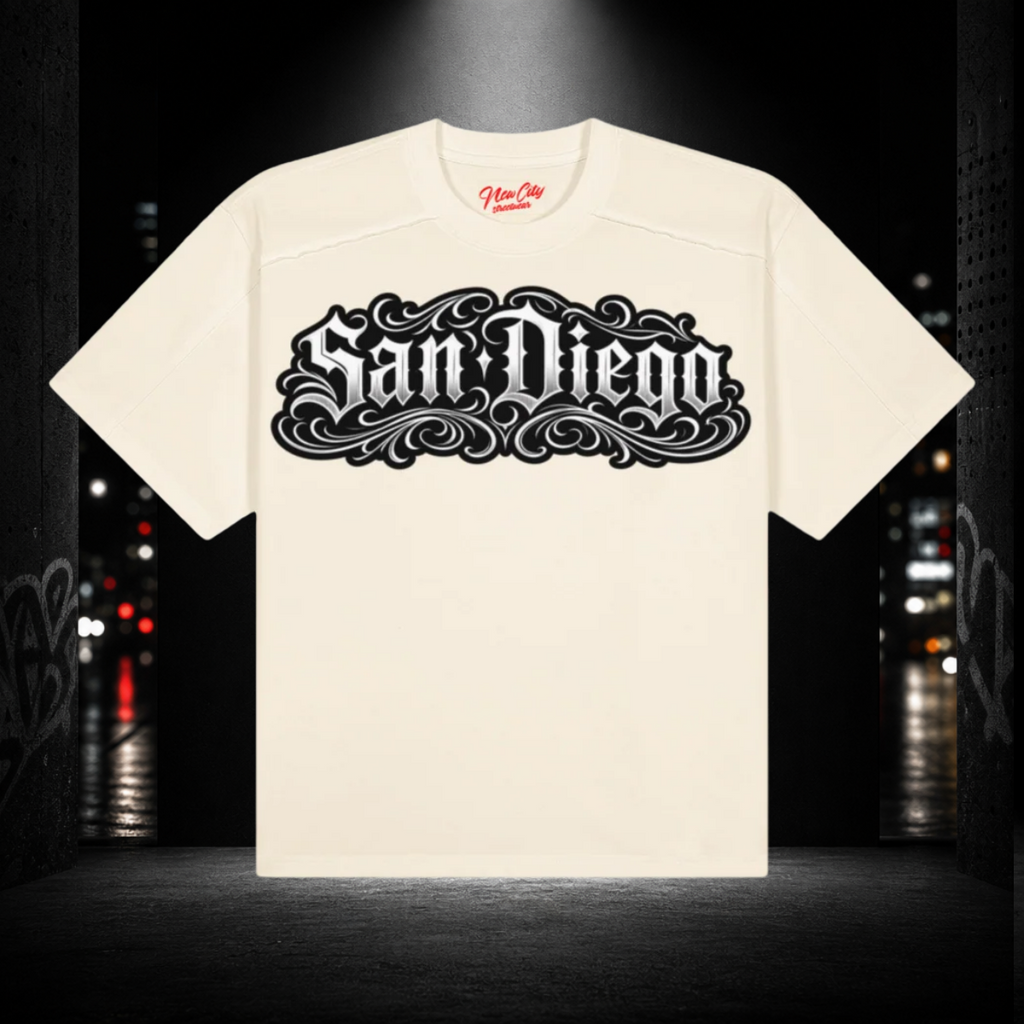 Raw Seam Boxy Tee — San Diego 619