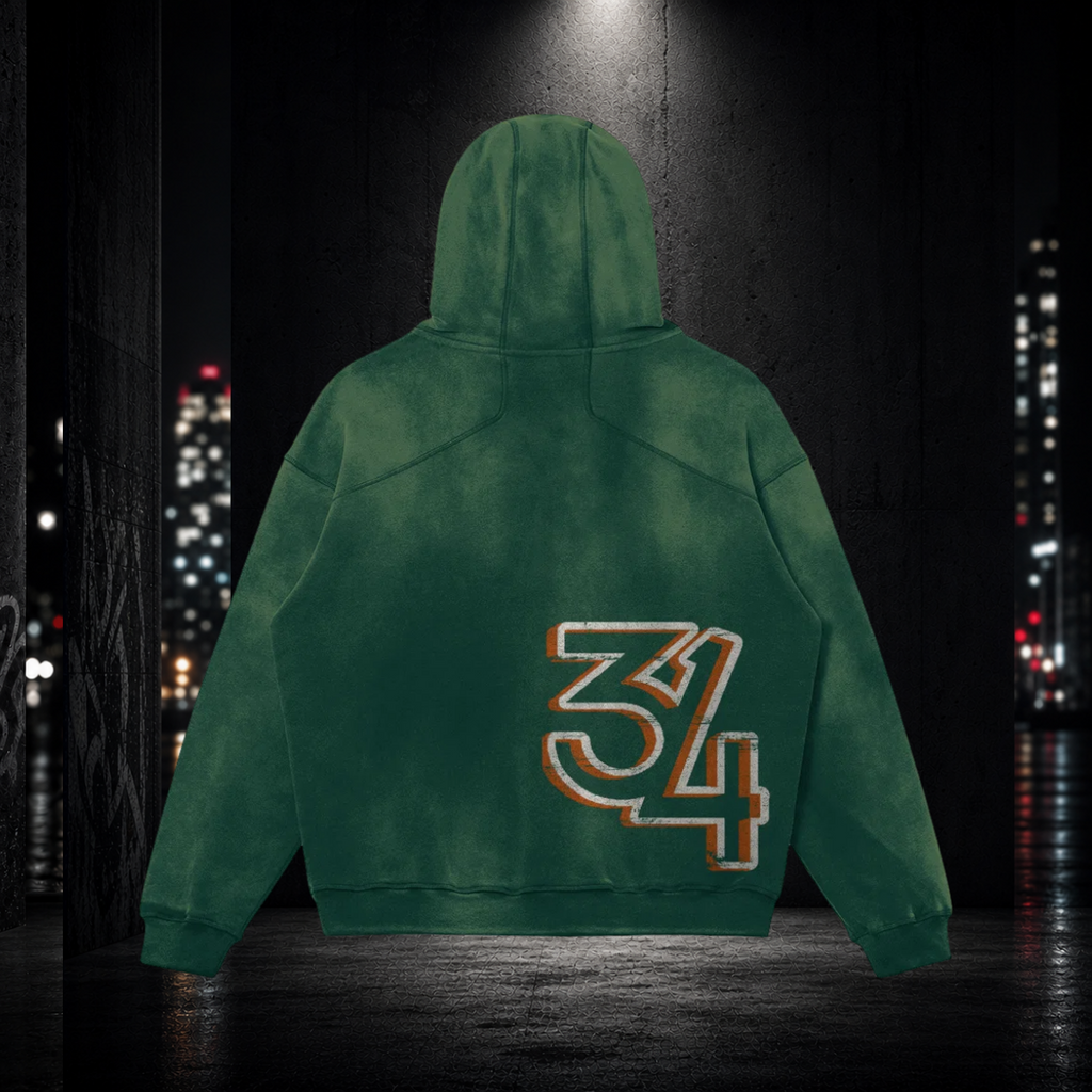 Heavyweight Sun‑Faded Hoodie — STL