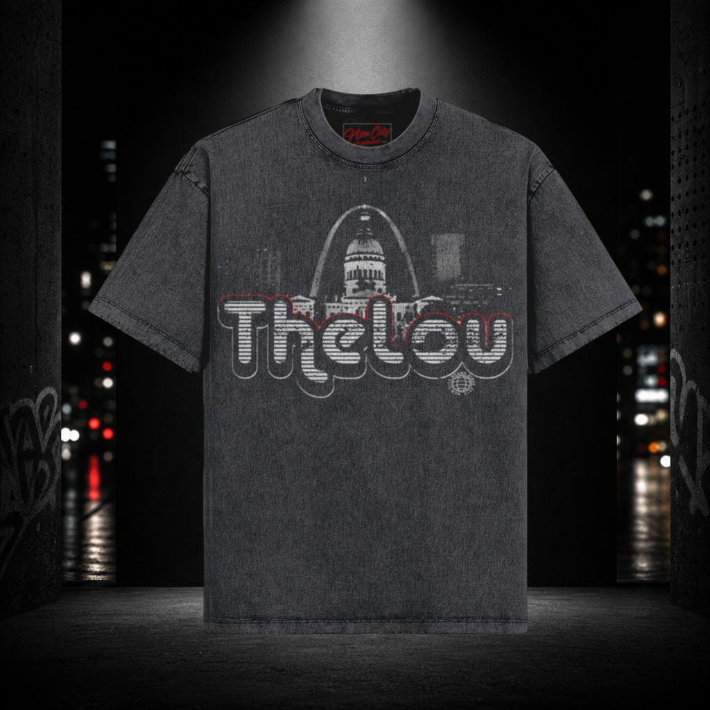 Snow‑Washed St. Louis “The Lou” Graphic Tee